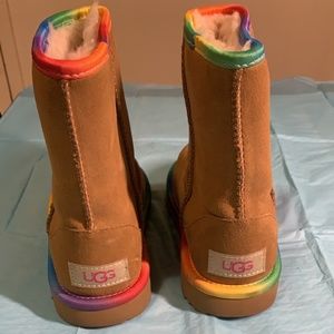 Tan kid ugg boots